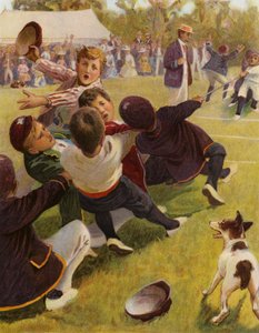 Tug of war by English School