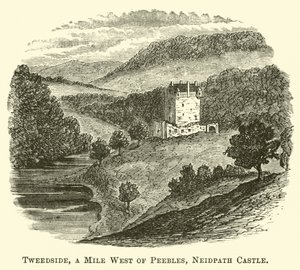 Tweedside, a Mile West of Peebles, Neidpath Castle