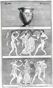 Two Scenes from an Etruscan Vase (engraving)
