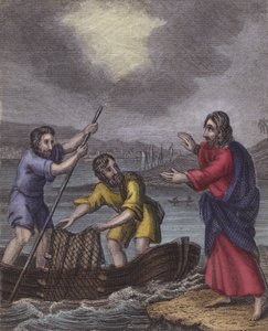 Two Fishers on Their Poor Employ Intent by English School