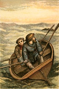 Two Persons Saved by Leask and His Young Son off Stromness by English School