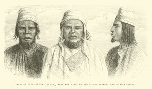 Types of Futa-Jallon, Foulah, Near the Head Waters of the Senegal and Gambia Rivers by English School