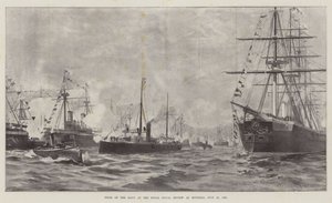 Types of the Navy at the Royal Naval Review at Spithead, 23 July 1887 by English School
