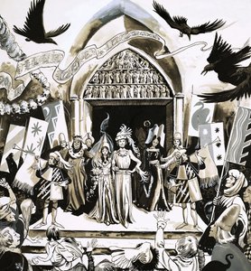 Unidentified fairy tale wedding illustration