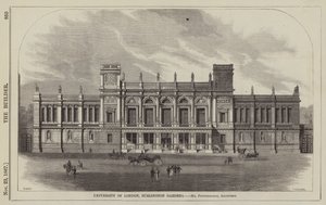 University of London, Burlington Gardens (engraving) by English School