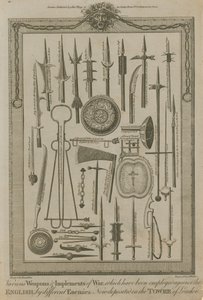 Various Weapons and Implements of War by English School