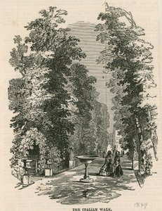 Vauxhall Gardens, London: The Italian Walk by English School