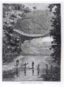 Verney Lovett Cameron Crossing the Lulindi by English School