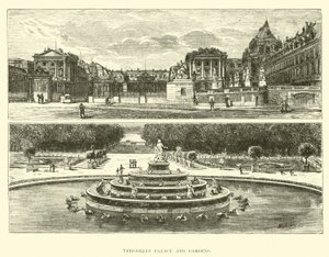 Versailles Palace and Gardens by English School