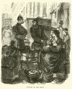 Victims of the Siege, February 1871 by English School