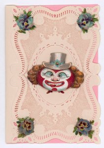 Victorian Valentine Card by English School