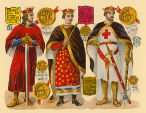 Victorian scrap: King Stephen, King Henry II, King Richard I