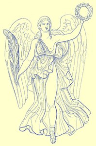 Victory, Munich Collection, Illustration for Historic Ornament by English School
