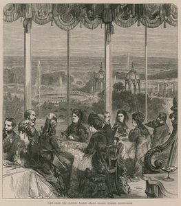 View from the Crystal Palace Grand Saloon Summer Dining Room by English School