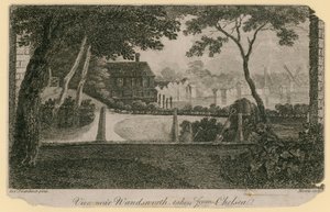 View Near Wandsworth from Chelsea by English School