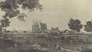 View of Eton College, c 1747 (engraving) by English School