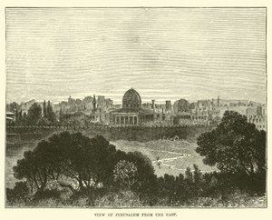 View of Jerusalem from the East by English School