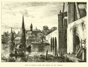 View of Mantua from the Bridge of San Giorgio by English School