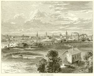 View of Melbourne by English School