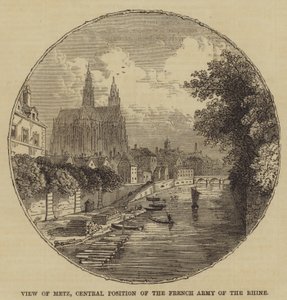 View of Metz, Central Position of the French Army of the Rhine by English School