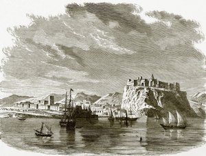 View of Sallee and Rabat by English School