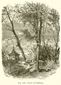 View of Salzburg by English School