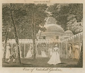 View of Vauxhall Gardens, London by English School