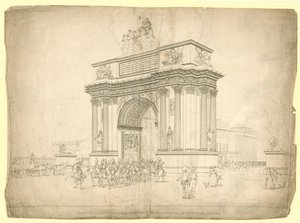 View of a Triumphal Arch Proposed to be Erected at Hyde Park Corner by English School