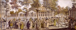 View of the Jubilee Ball, Ranelagh Gardens, in celebration of the birthday of George, Prince of Wales, May 24th, 1759 by English School