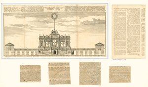 View of the Public Fireworks for the Peace of Aix-la-Chapelle 1749 by English School