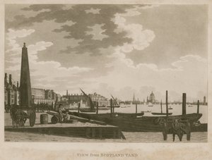 View of the River Thames, London, from Scotland Yard by English School