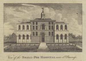 View of the Smallpox Hospital, near St Pancras, London by English School