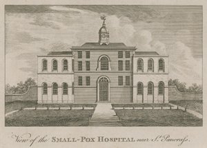 View of the Smallpox Hospital near St Pancras, London by English School