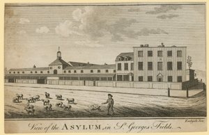 View of the Asylum in St Georges Fields