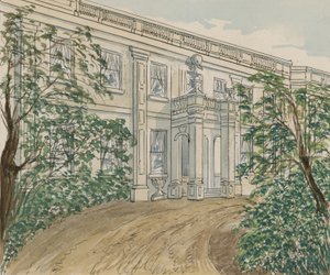 View of the house at no.2 Palace Green, Kensington, in which Thackery died by English School