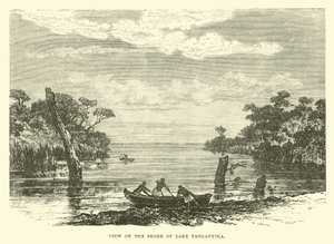 View on the shore of Lake Tanganyika by English School
