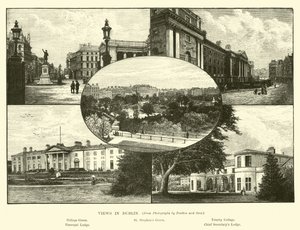Views in Dublin by English School