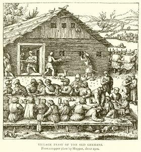 Village Feast of the Old Germans by English School