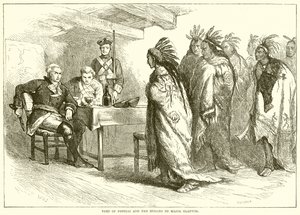 Visit of Pontiac and the Indians to Major Gladwin