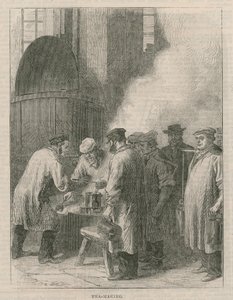 Visit to Greenwich Hospital; Tea-making by English School