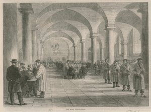 Visit to Greenwich Hospital; The West Dining Room by English School