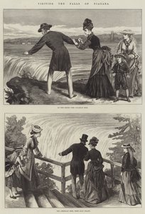 Visiting the Falls of Niagara by English School