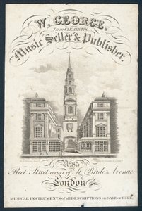 W George, music seller and publisher by English School
