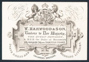 W Harwood & Son, tailors by English School