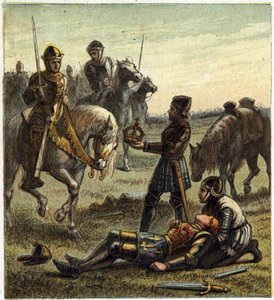 War of the Two Roses: Death of King Richard III (1452-1485) During the Battle of Bosworth Field, Which Between the 22/08/1485 Richard III and Henri, Duke of Richmond. The Latter Received the Crown of the Deposed King and Became Henry VII Known as Henry Tud by English School