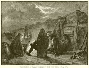 Washington at Valley Forge: By the Camp Fire by English School