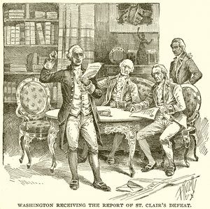 Washington receiving the Report of St. Clair
