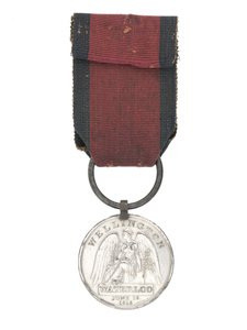 Waterloo Medal, one of two medals awarded to Surgeon William Jones