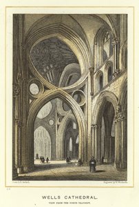 Wells Cathedral, View from the North Transept by English School