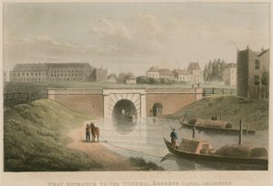 West entrance to the tunnel, Regents Canal, Islington, London by English School